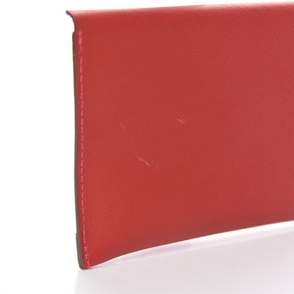 Hermes Swift Le Sens De L'Objet Envelope Card Case Vermillion 7 of 8