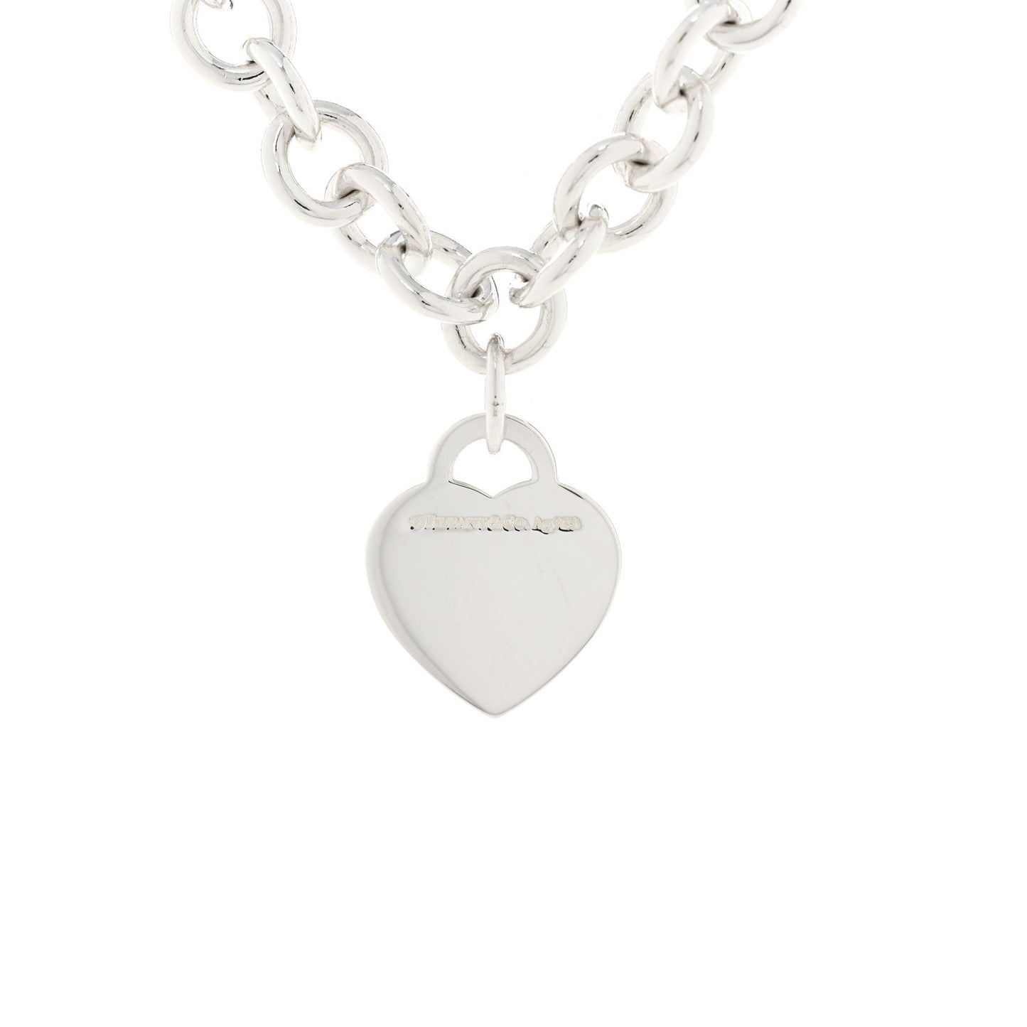 Sterling Silver Return to Tiffany Heart Tag Pendant Necklace