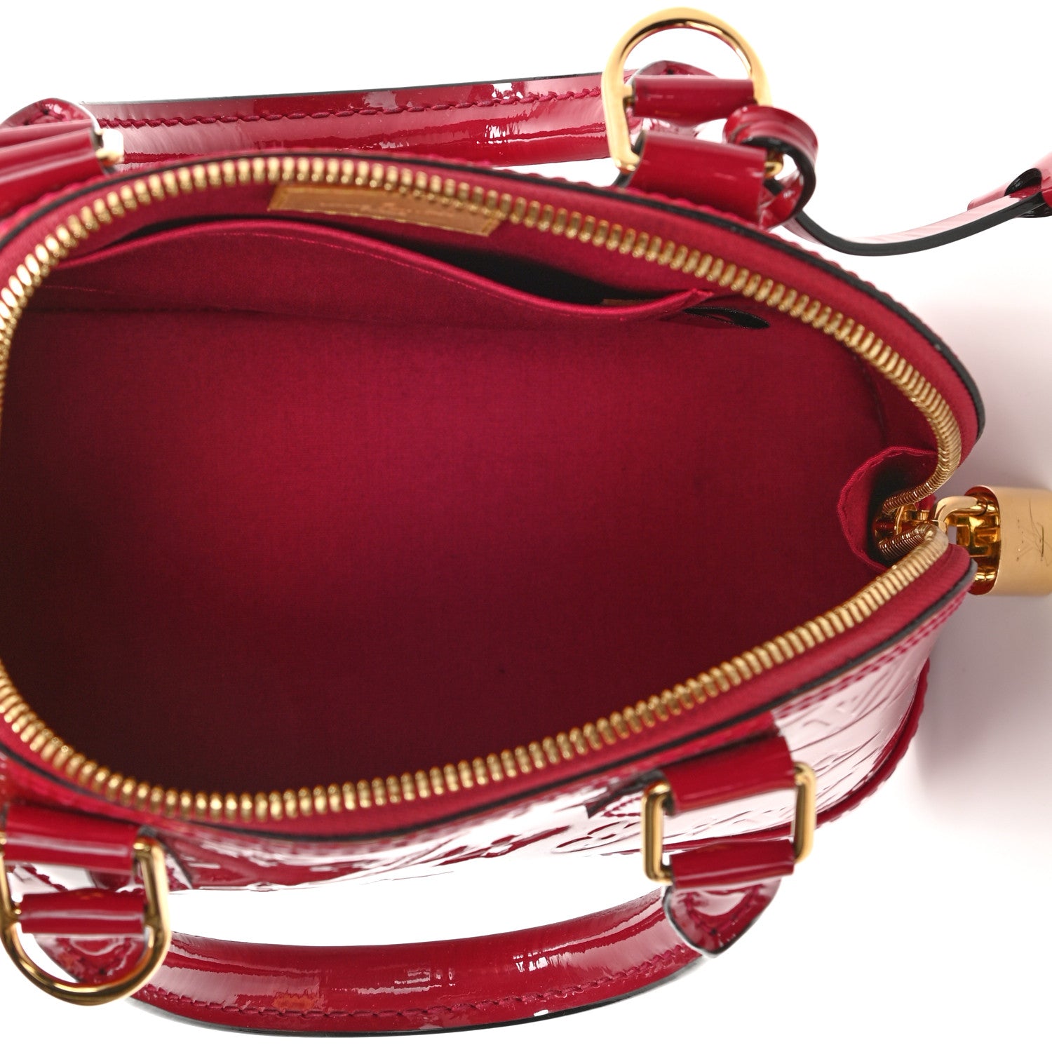 Louis Vuitton Vernis Alma BB Rose Indien 4 of 8
