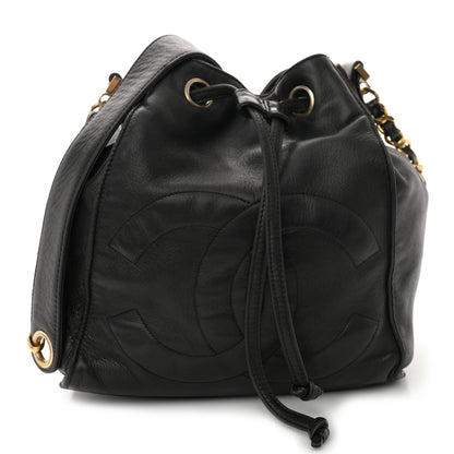 Chanel Lambskin CC Drawstring Bag Black 1 of 11