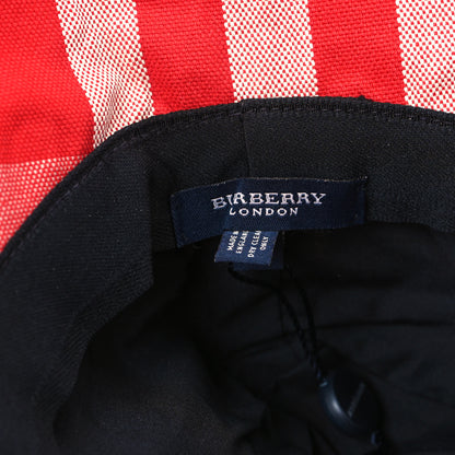 Burberry Technical Cotton Vintage Check Wide Brim Bucket Hat L Red 9 of 10