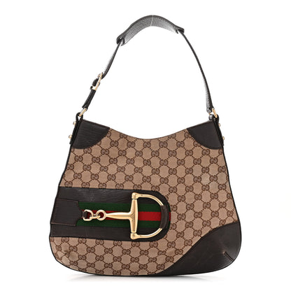Gucci Monogram Hasler Hobo Dark Brown 1 of 14