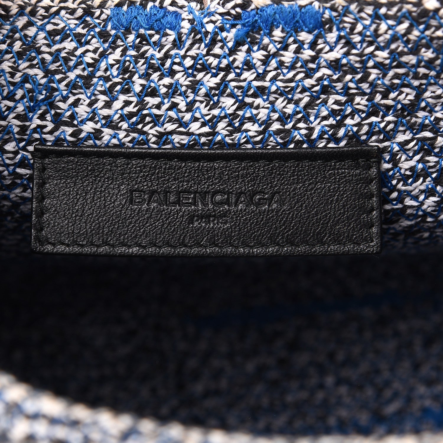 Balenciaga Tweed Toggle Convertible Tote Bleu 6 of 11