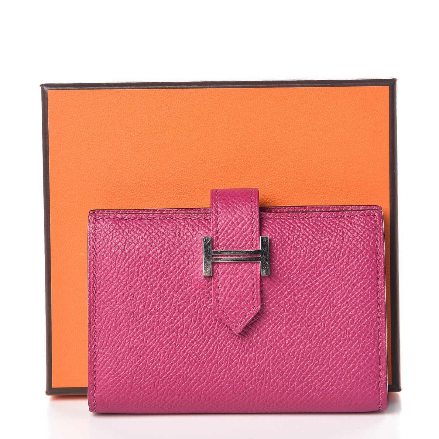Epsom Bearn Card Holder Wallet Rose Pourpre