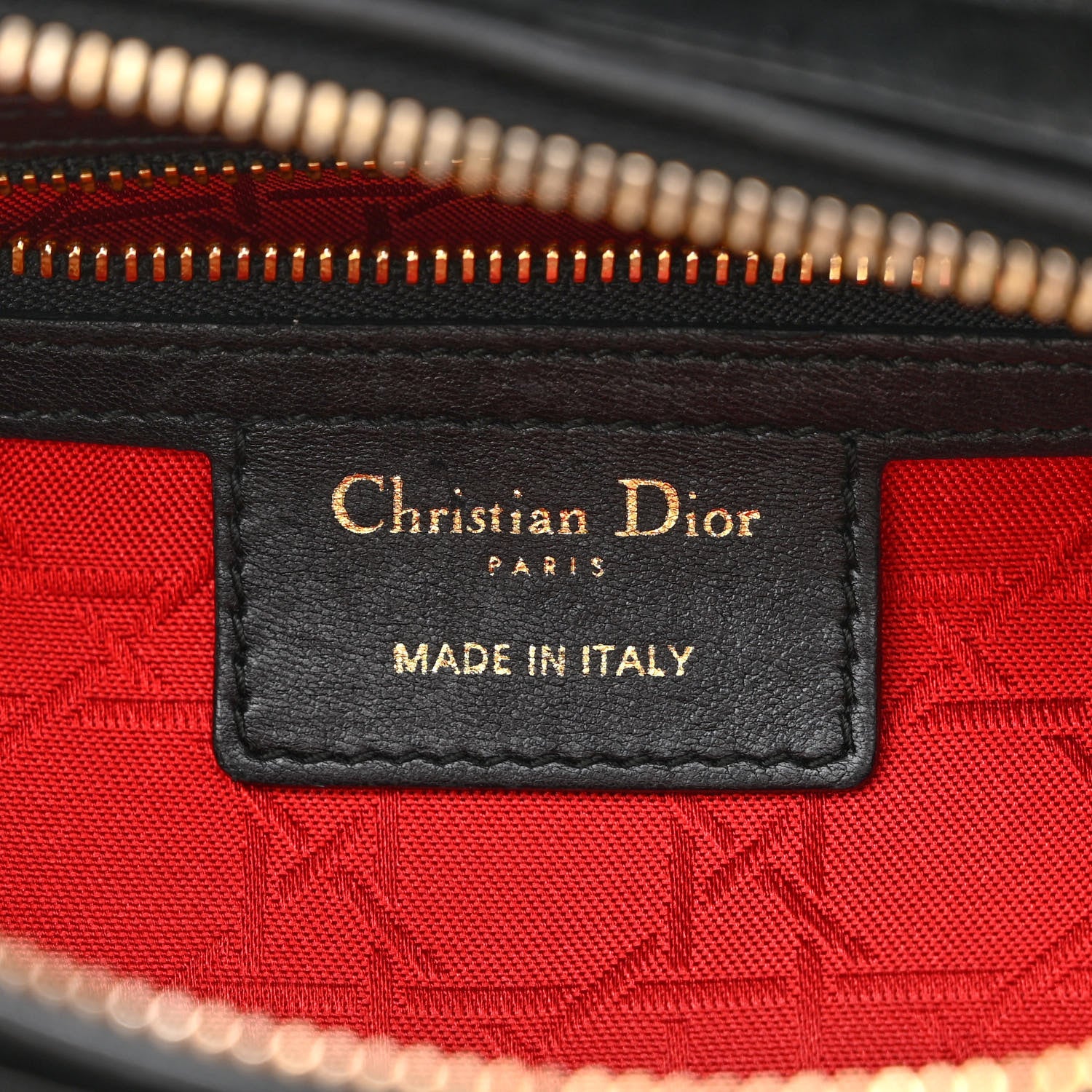 Christian Dior Lambskin Cannage Medium Lady Dior Black 6 of 11