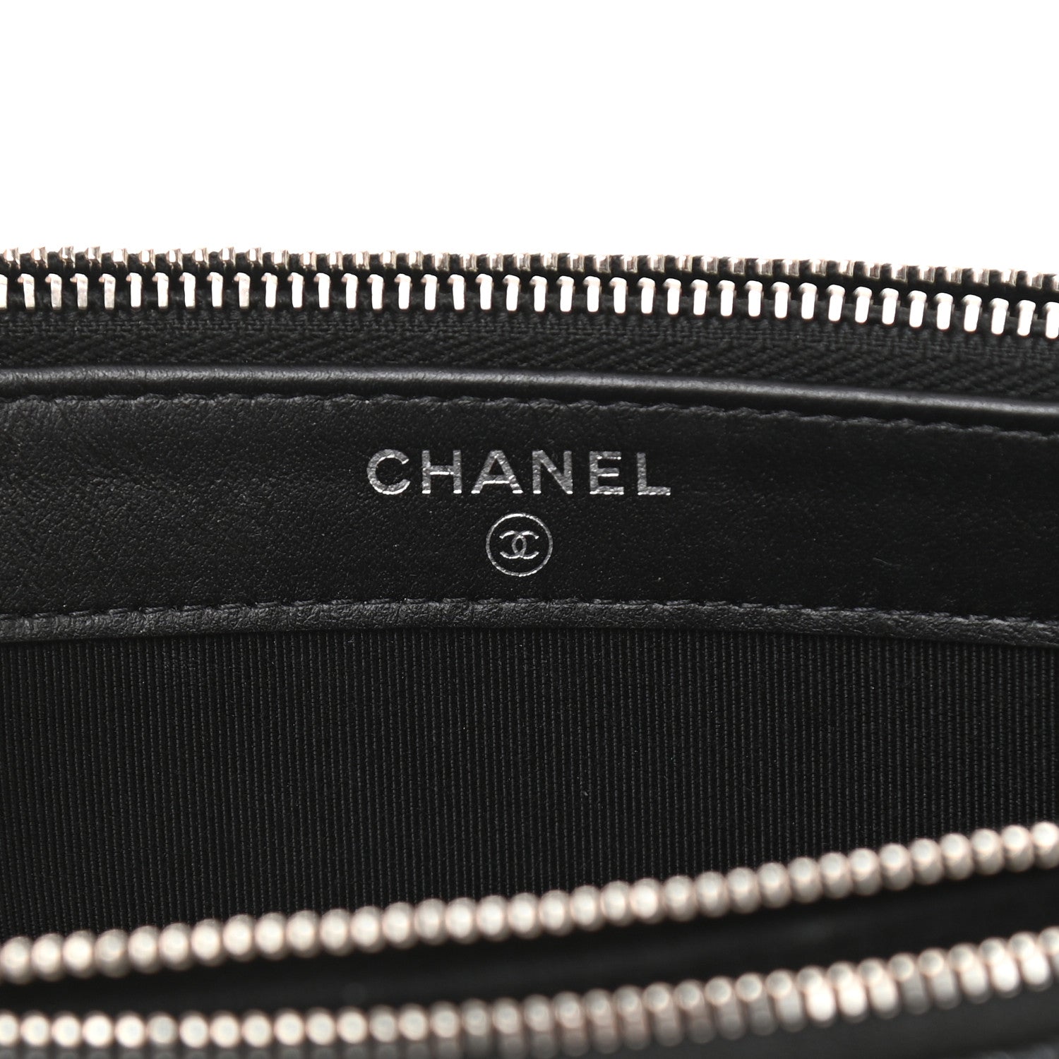 Chanel Iridescent Caviar Quilted Small Clutch With Chain Black 8 of 12