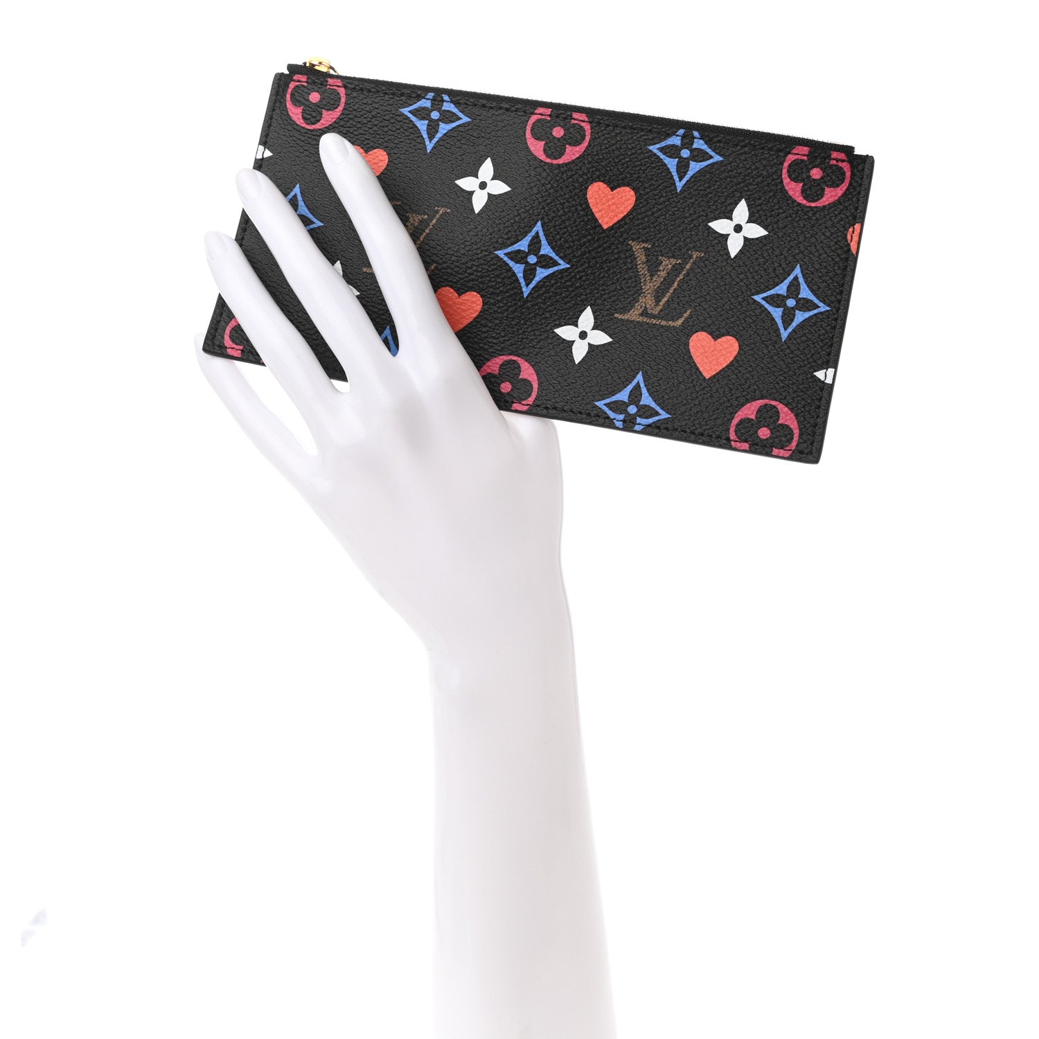 Louis Vuitton Game On Felicie Chain Wallet Zippered Insert Black 2 of 6