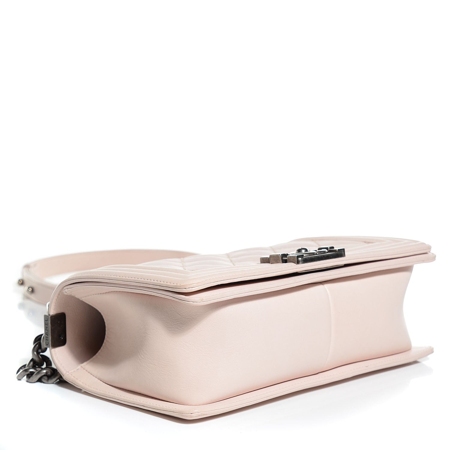Chanel Calfskin Double Stitch Medium Boy Flap Light Pink 4 of 9