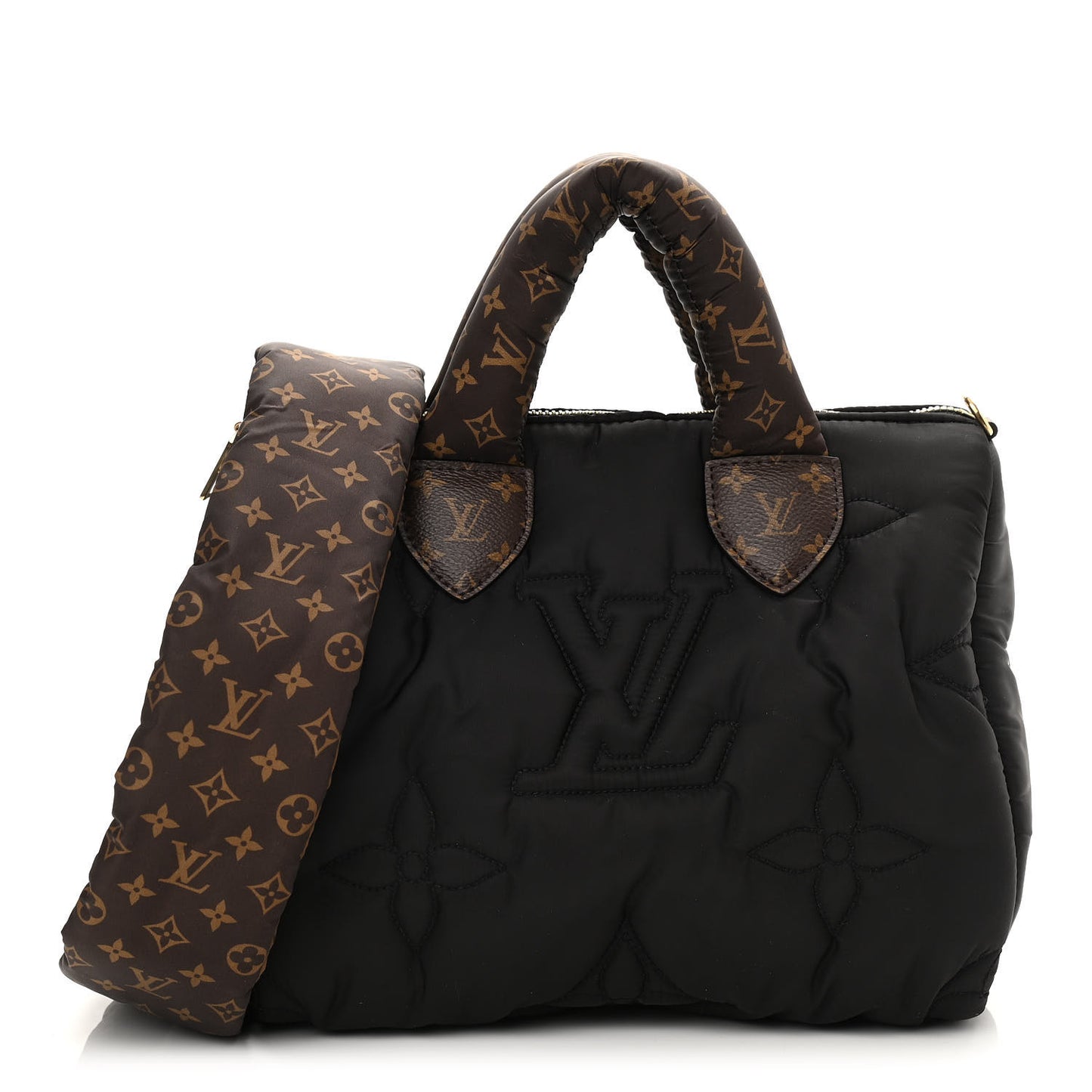Econyl Mini Monogram Pillow Speedy Bandouliere 25 Black