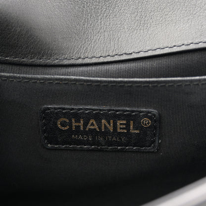 Chanel Calfskin Quilted Medium Boy Flap Black 6 of 11