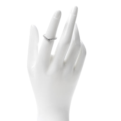 Harry Winston Platinum Diamond Ribbon Wedding Band Ring 50 5.25 2 of 9