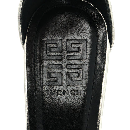 Givenchy Metallic Calfskin G Lock Sandals 36 Silver 8 of 11
