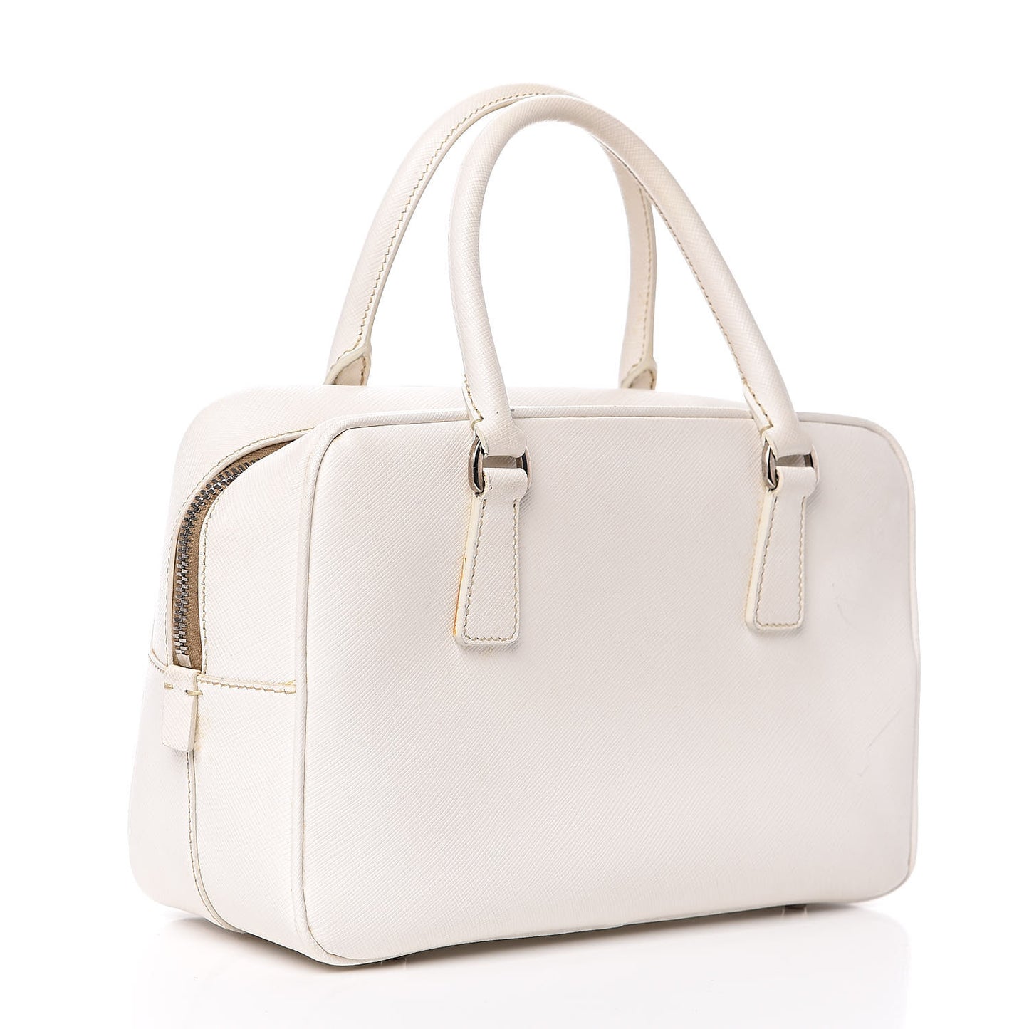 Saffiano Lux Small Tote Bianco