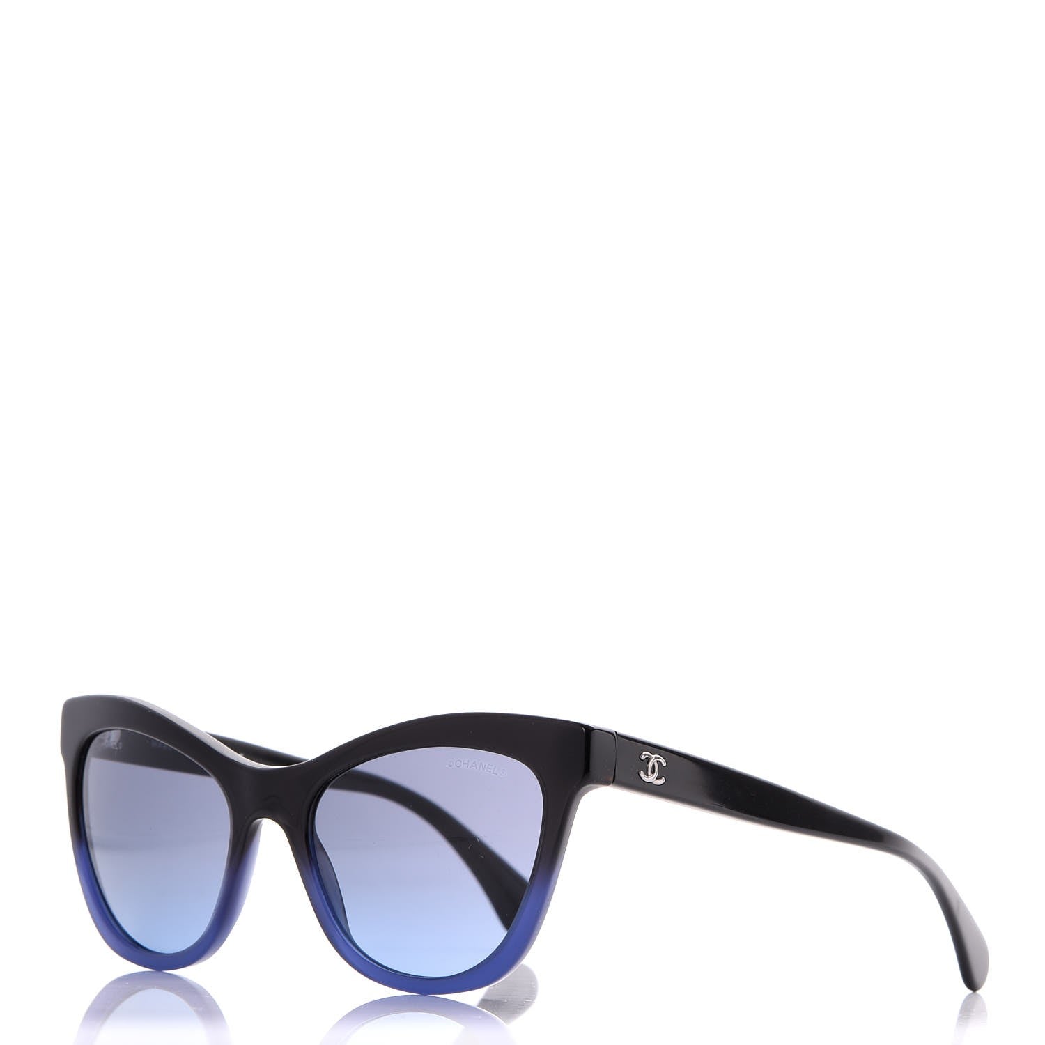 Chanel Acetate CC Cat Eye Summer Sunglasses 5350 Black 1 of 9