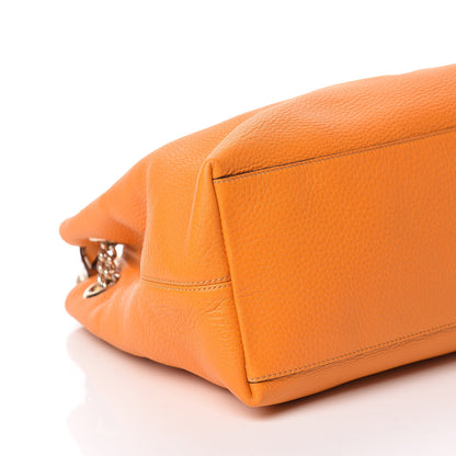 Gucci Pebbled Calfskin Medium Soho Chain Shoulder Bag Curcuma 8 of 9