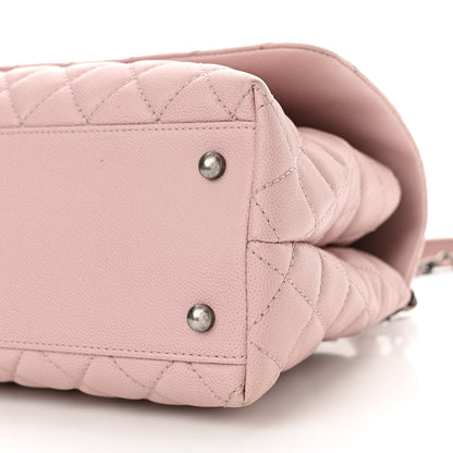 Chanel Caviar Quilted Small Coco Handle Flap Light Pink 10 of 11