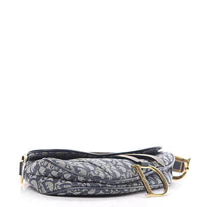 Christian Dior Monogram Saddle Bag Blue 4 of 16