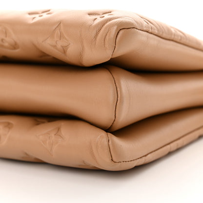 Louis Vuitton Lambskin Embossed Monogram Coussin PM Camel 9 of 10