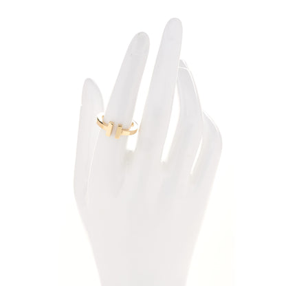Tiffany 18K Yellow Gold T Square Ring 54 7 4 of 5