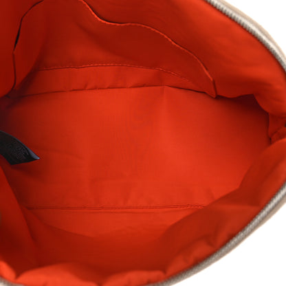 Hermes Cotton Canvas Bolide Travel Cosmetic Pouch MM Natural 5 of 9