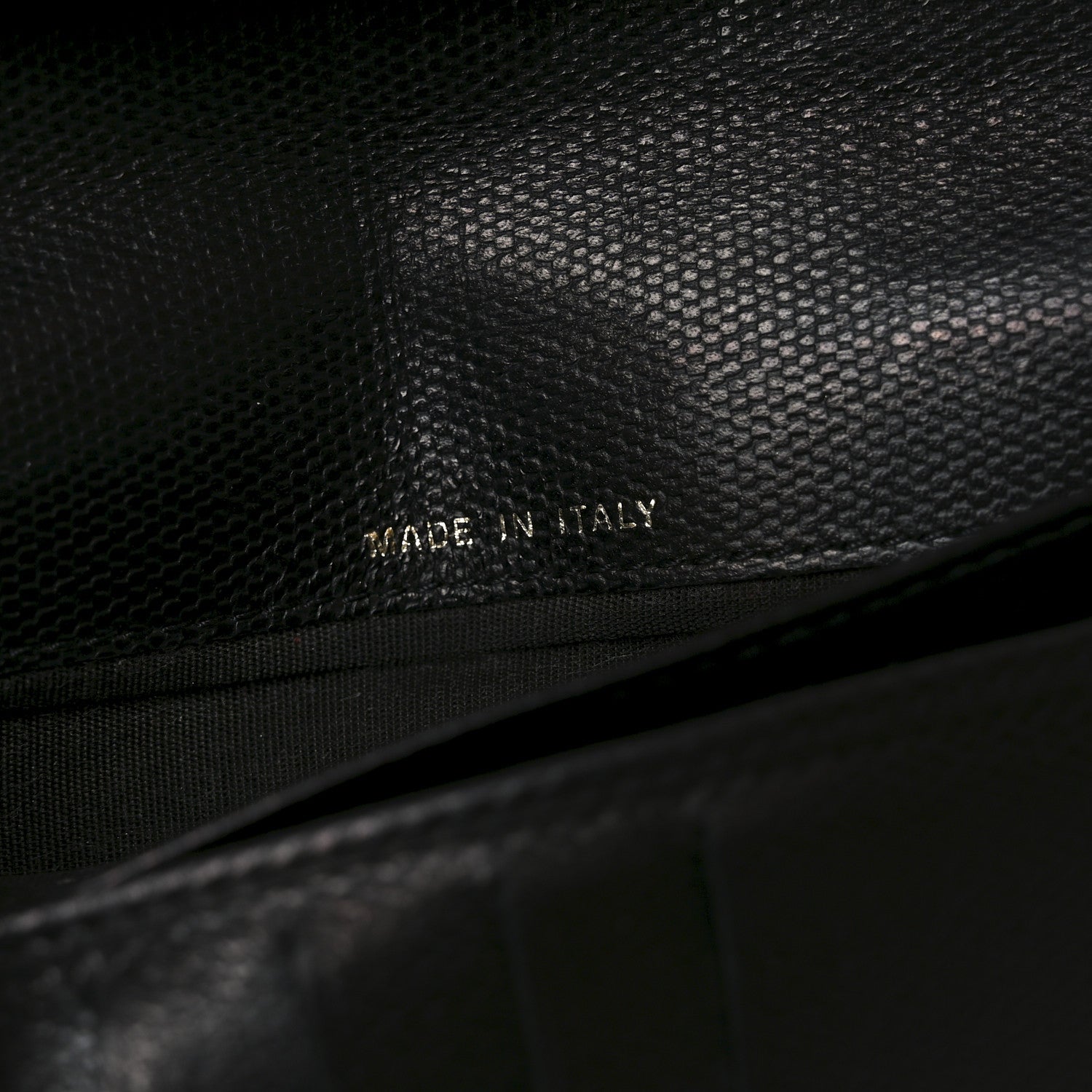 Chanel Grained Calfskin CC Button Yen Wallet Black 7 of 8
