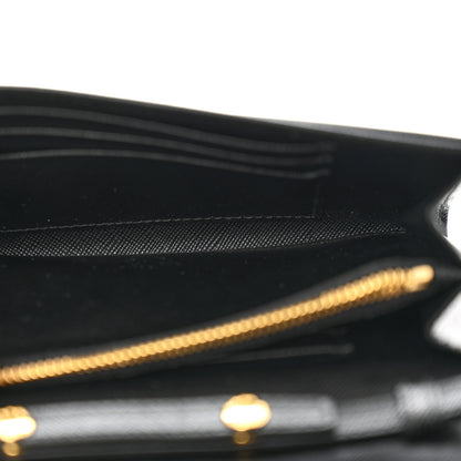 Prada Saffiano Envelope Crossbody Wallet Black 5 of 14