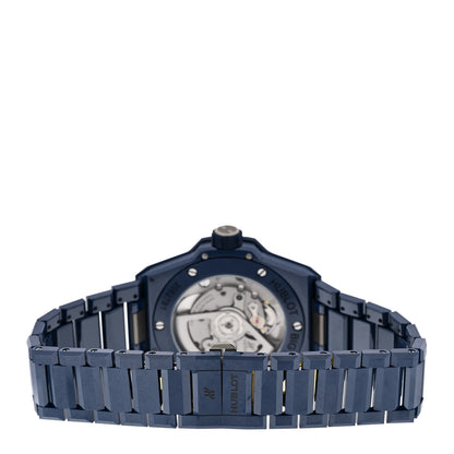 Hublot Ceramic 38mm Big Bang Integrated Time Only Automatic Watch Blue 457.EX.7170.EX 3 of 5