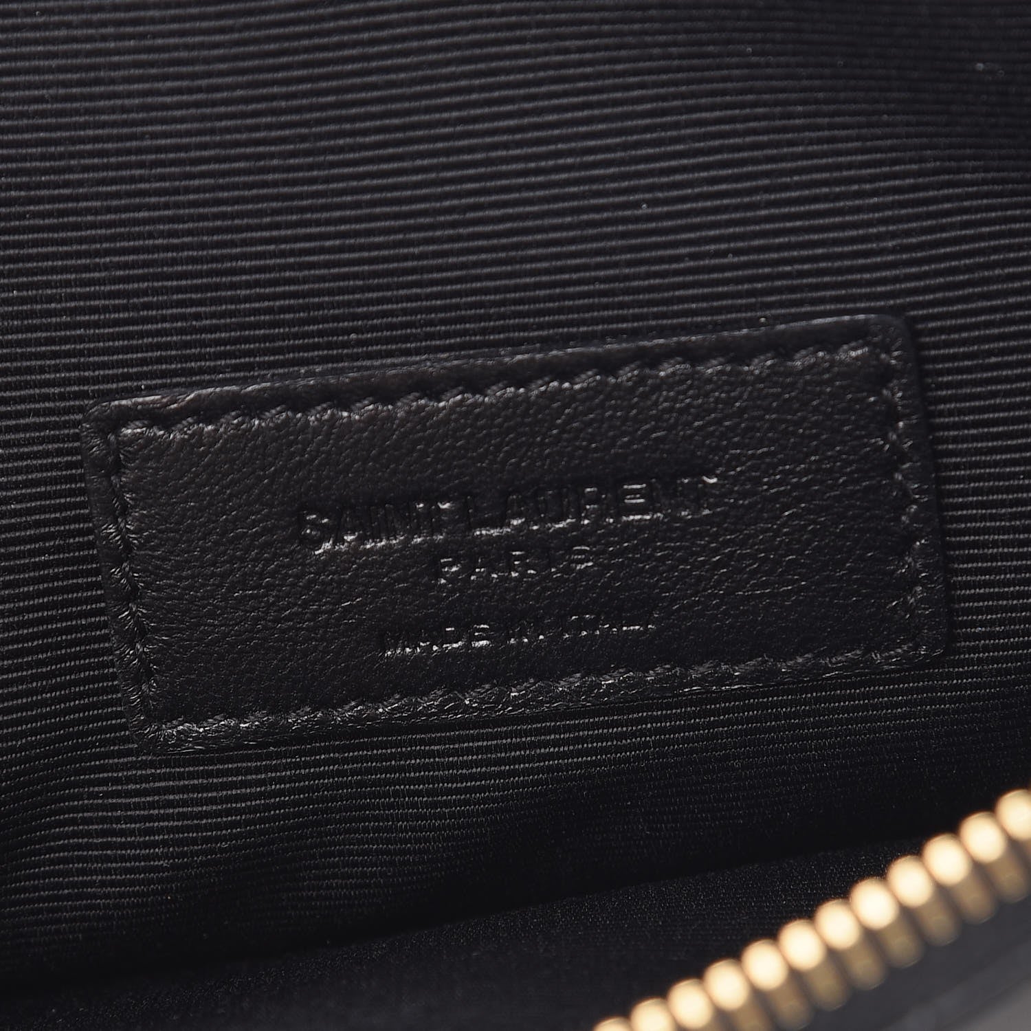 Saint Laurent Calfskin Zipped Clutch Black 6 of 12