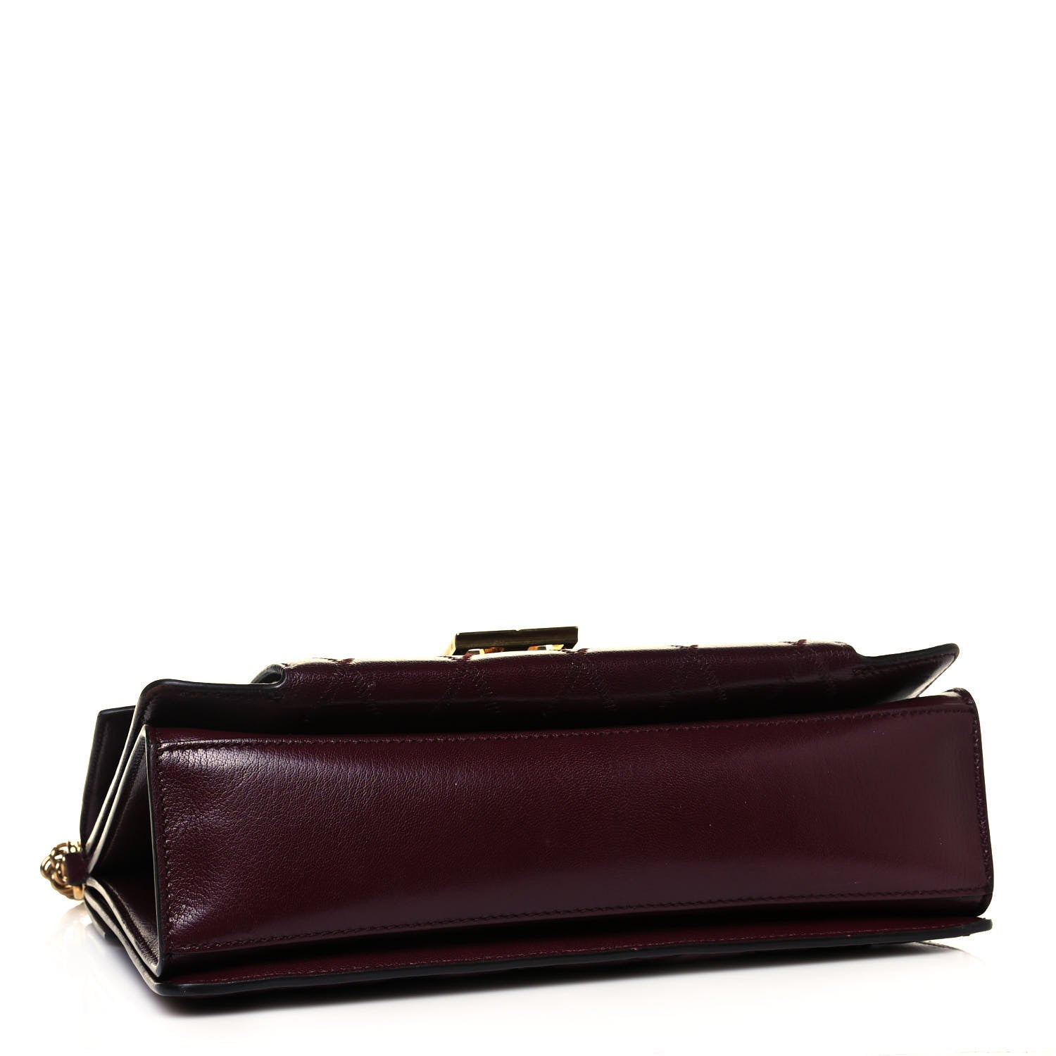 Givenchy Goatskin Quilted Medium GV3 Shoulder Bag Aubergine 4 of 16