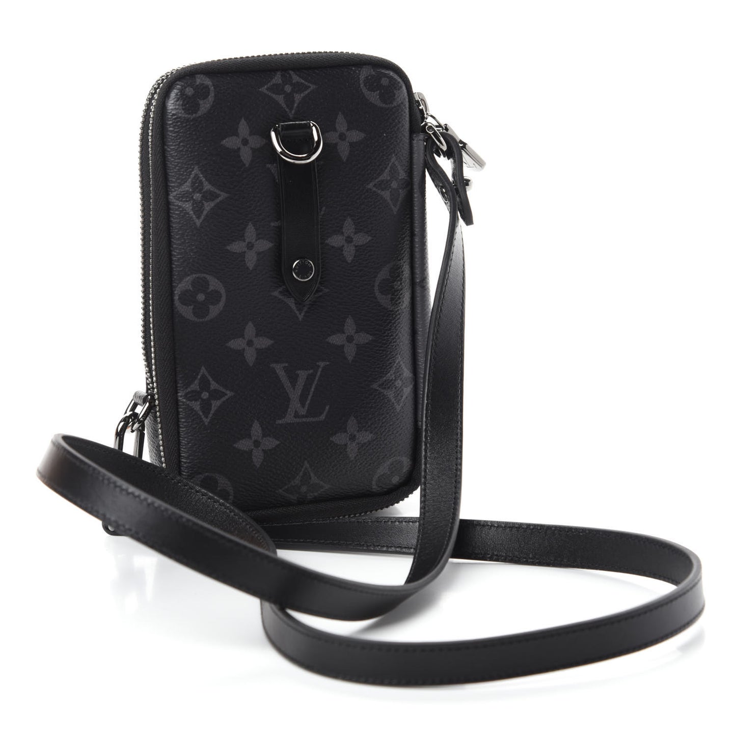 Monogram Eclipse Reverse Double Phone Pouch