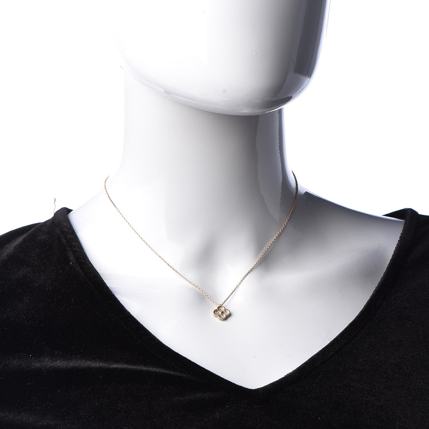 Van Cleef & Arpels 18K Rose Gold Sweet Alhambra Pendant Necklace 2 of 8