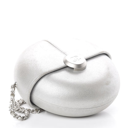 Chanel Metallic Lambskin Evening In the Air Bag Silver 3 of 9