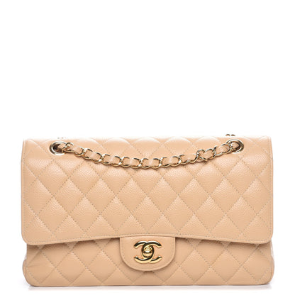 Chanel Caviar Quilted Medium Double Flap Beige Clair 1 of 8