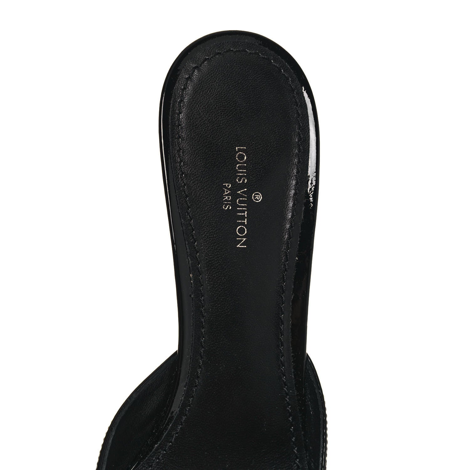 Louis Vuitton Patent Insider Mules 38 Black 5 of 10
