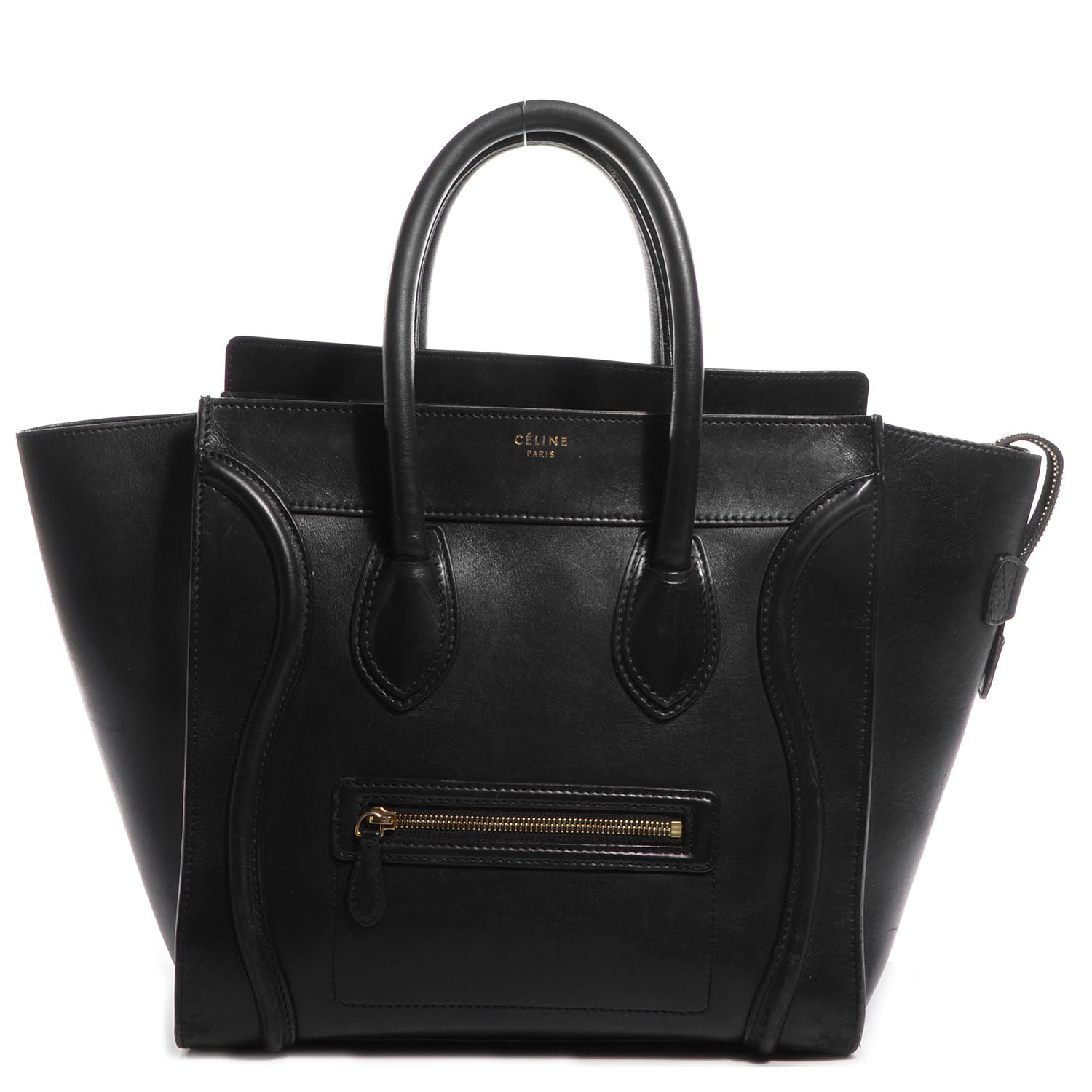 Celine Smooth Calfskin Mini Luggage Black 1 of 9
