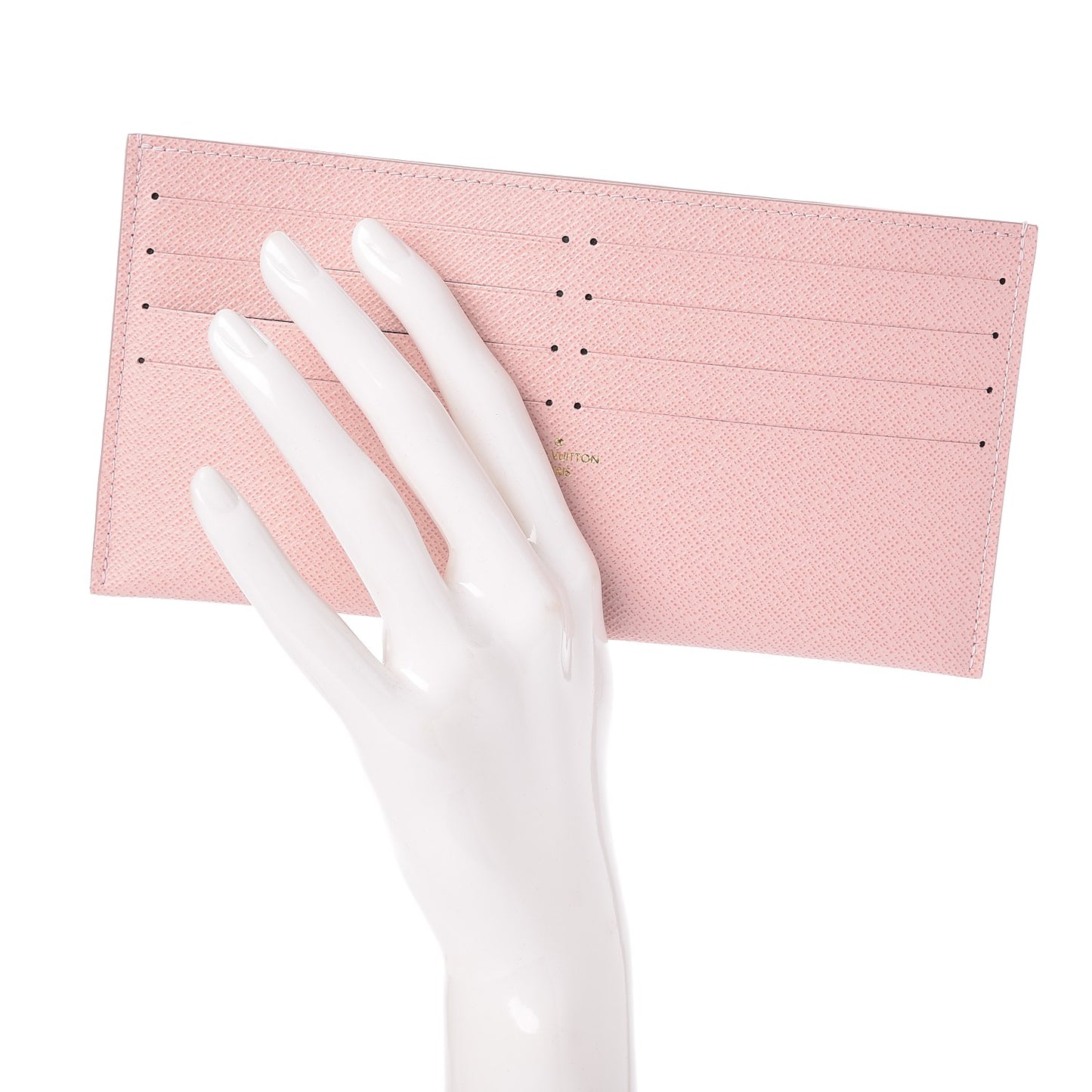 Calfskin Felicie Card Holder Insert Rose Ballerine