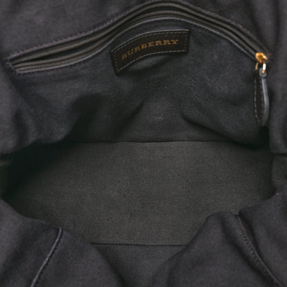 Burberry Haymarket Check Small Orchard Bowling Bag Chocolate 5 of 11