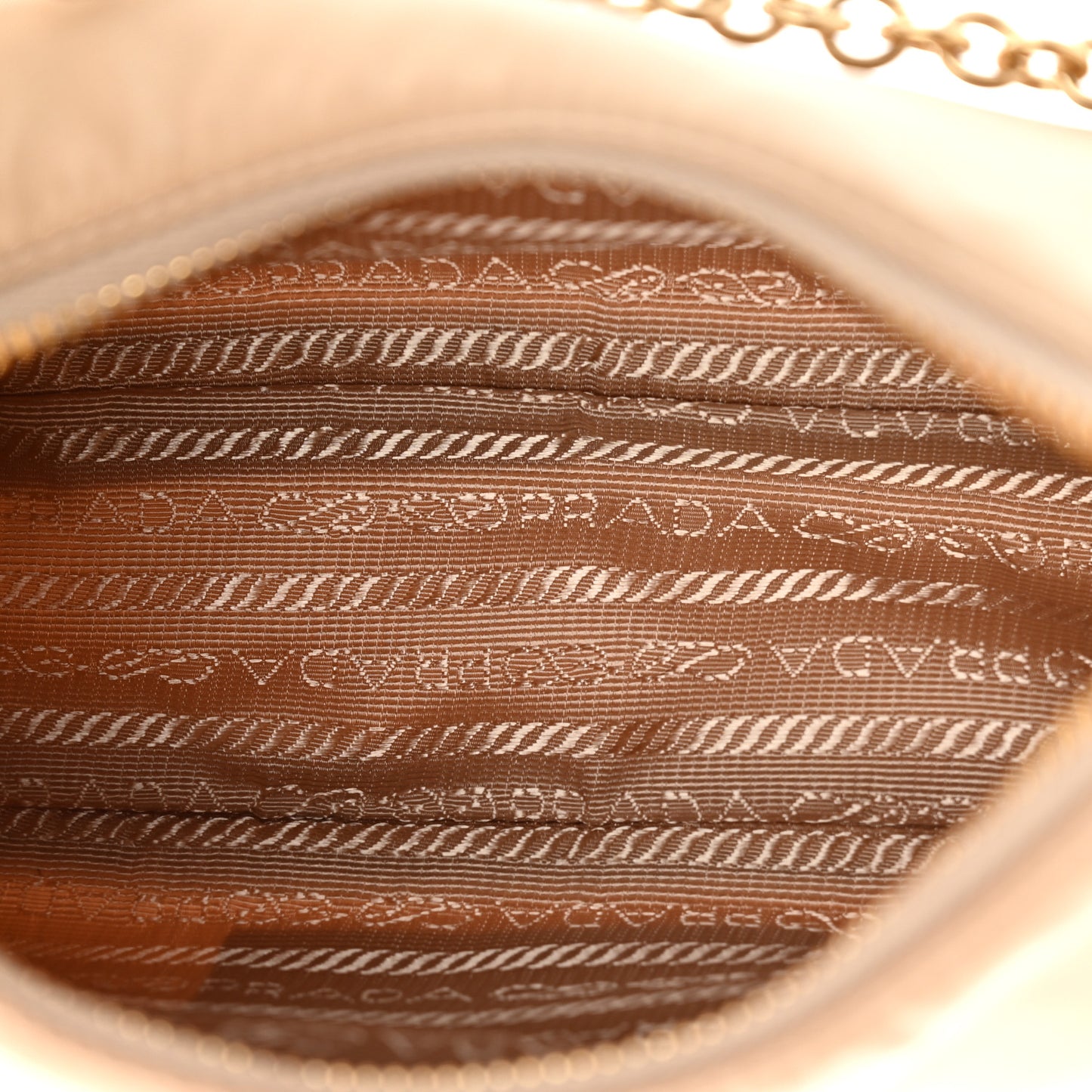 Re-Nylon Saffiano Re-Edition 2005 Shoulder Bag Cammello