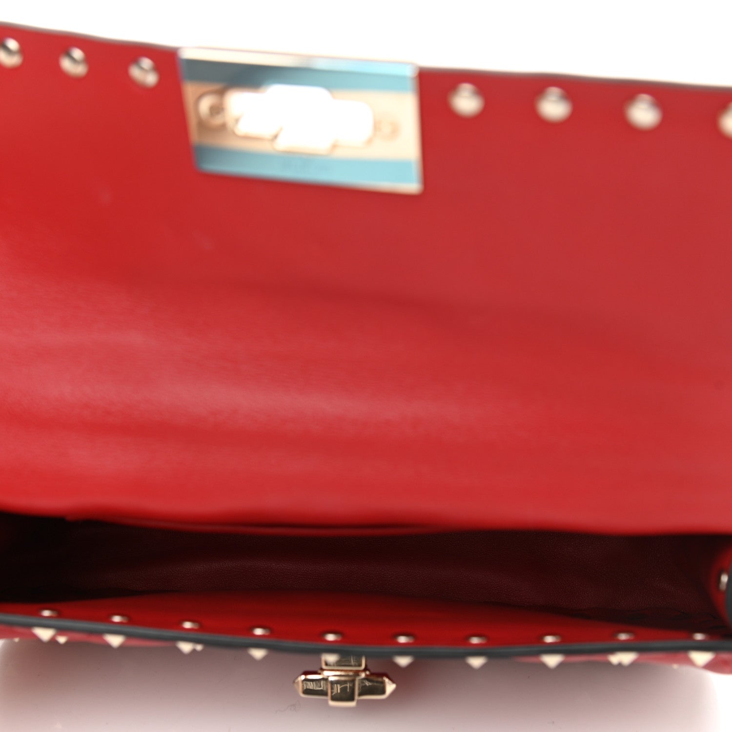 Valentino Garavani Nappa Small Rockstud Spike Shoulder Bag Rosso Valentino 5 of 9