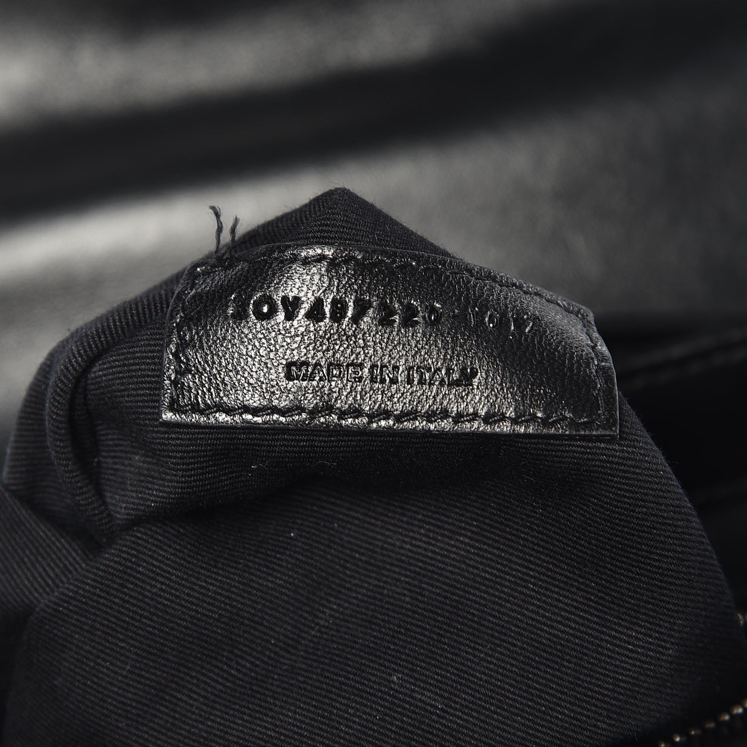 Saint Laurent Calfskin Y Quilted Monogram Small Loulou Backpack Black 8 of 10