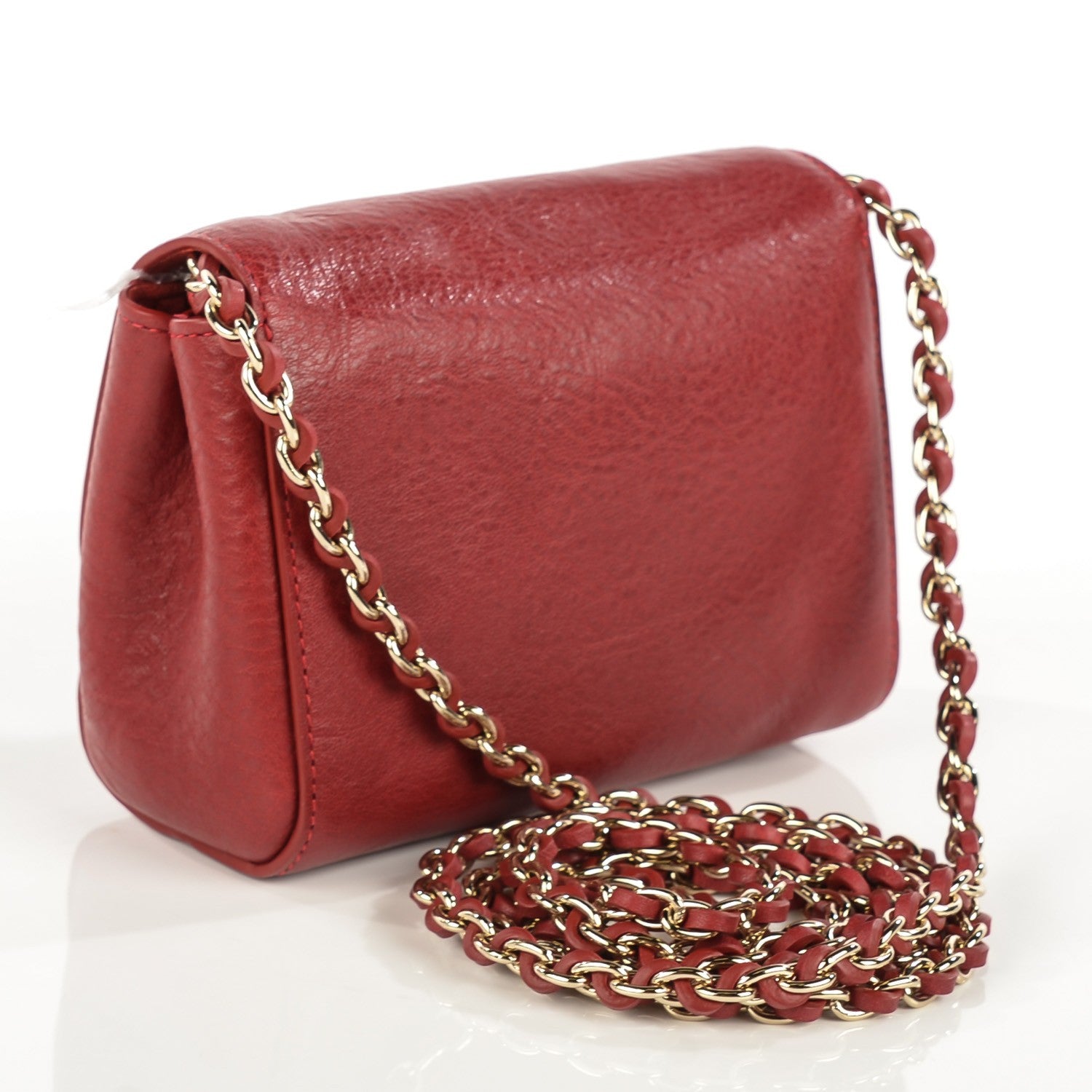 Mulberry Natural Leather Mini Lily Poppy Red 3 of 8