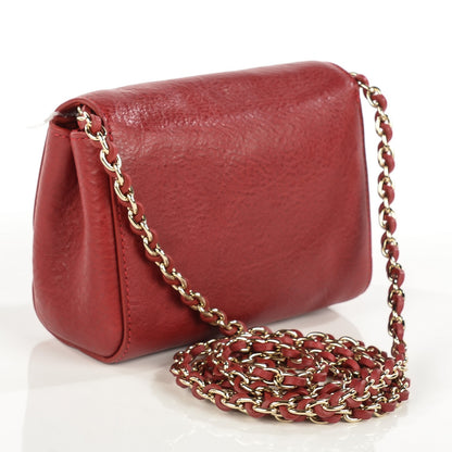 Mulberry Natural Leather Mini Lily Poppy Red 3 of 8