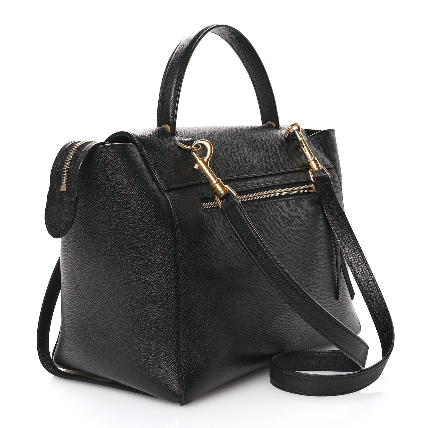Celine Grained Calfskin Mini Belt Bag Black 3 of 11
