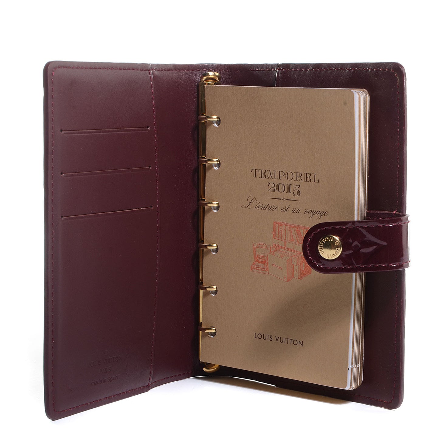 Vernis Small Ring Agenda Cover Rouge Fauviste