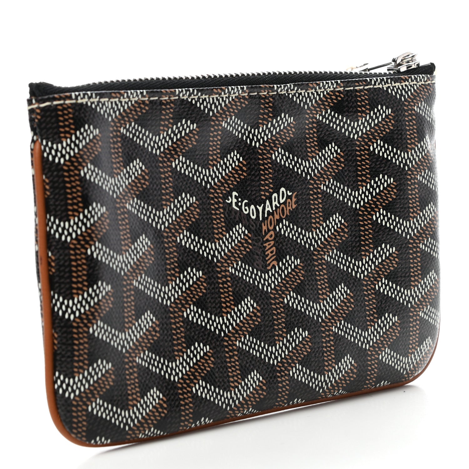 Goyard Goyardine Mini Senat Pochette Black Gold 3 of 7
