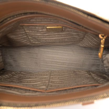 Prada Saffiano Medium Galleria Double Zip Tote Caramel 5 of 13