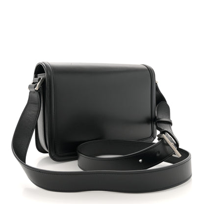 Saint Laurent Box Calfskin Monogram Medium Solferino Satchel Black 3 of 12