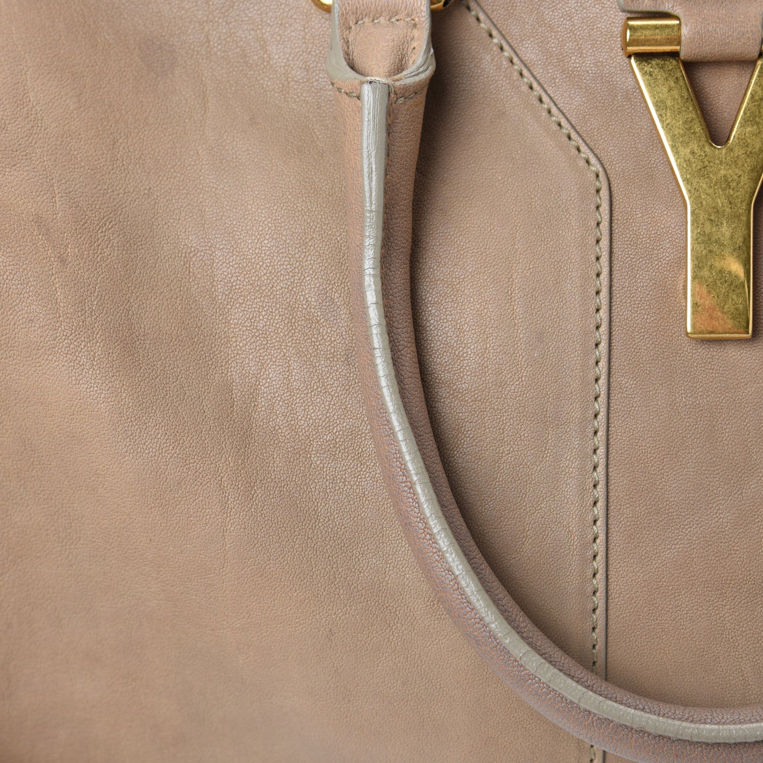 Saint Laurent Sheepskin Medium Cabas ChYc Beige 13 of 15