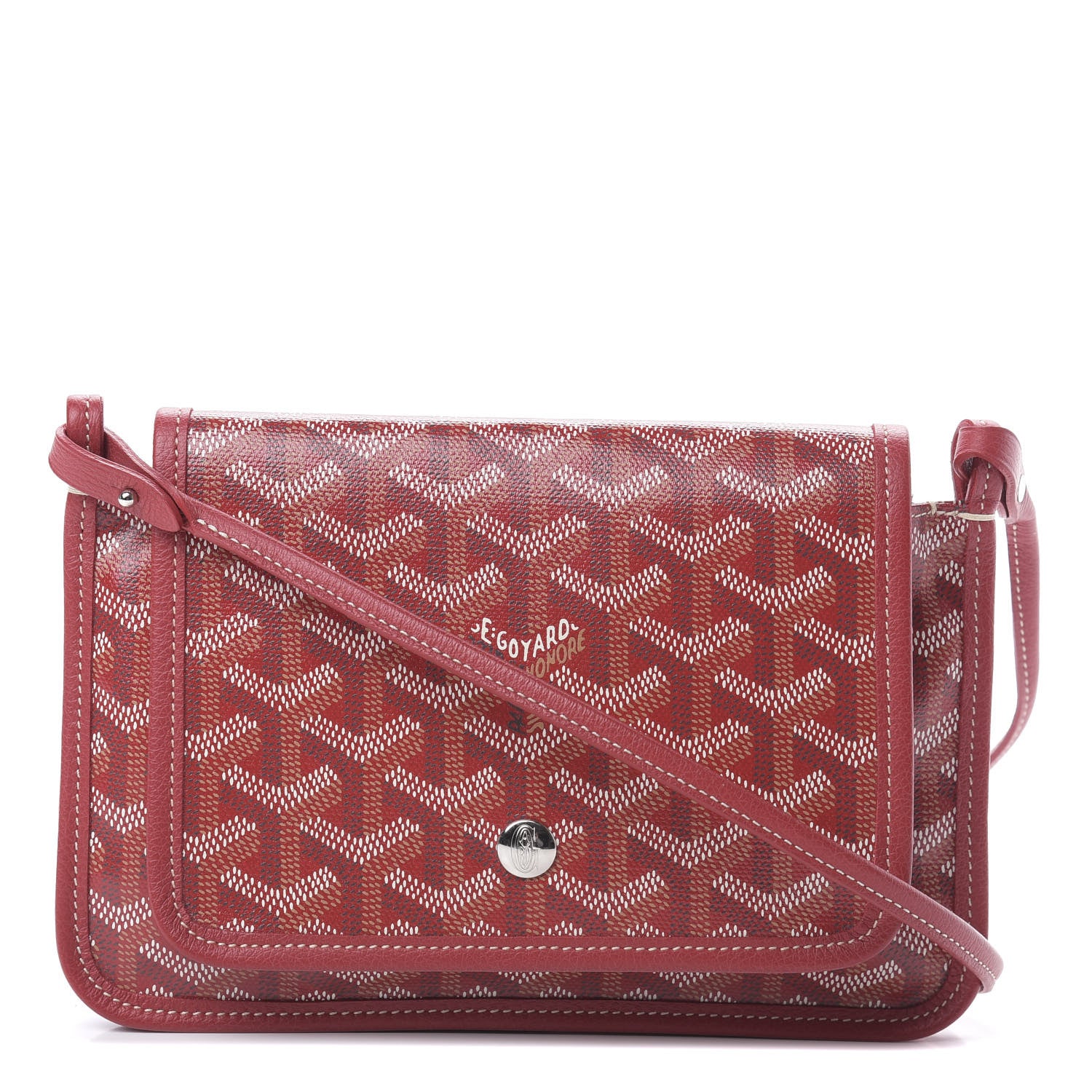 Goyard Goyardine Plumet Wallet Clutch Red 1 of 11