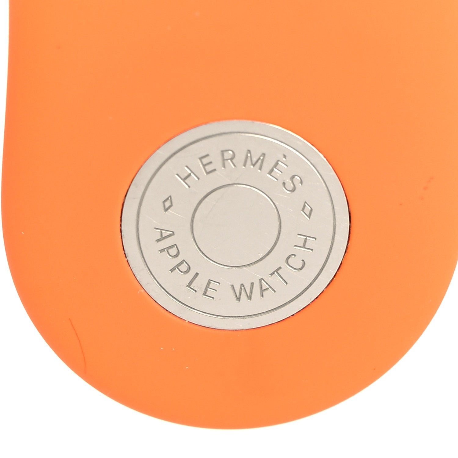Hermes Silicone 38mm Apple Sports Watch Single Tour Band Orange 3 of 4
